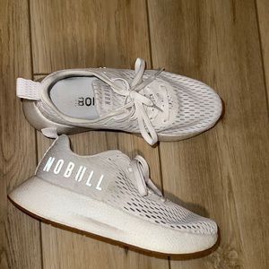 White nobull running shoes
